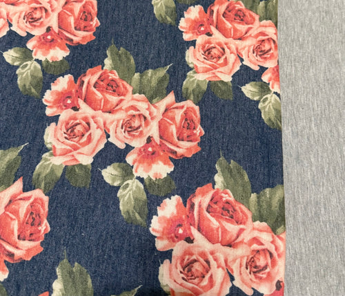 Denim and Roses & Heather Grey