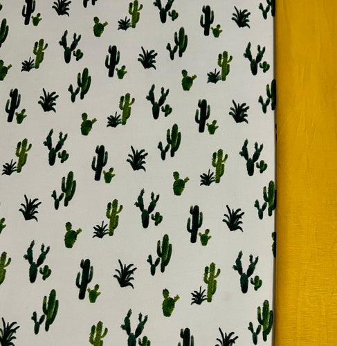 XL White Cactus & Mustard