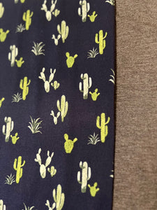 XL Navy Cactus with Charcoal Grey