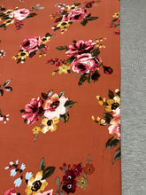 XL Floral Salmon & Heather Grey