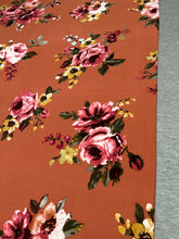 Floral Salmon & Heather Grey