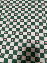 Green/Green checkered & Pink