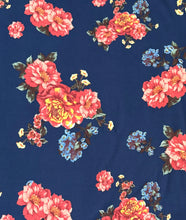 Blue Floral & Charcoal Grey