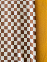 XL Cocoa Checkered & Mustard