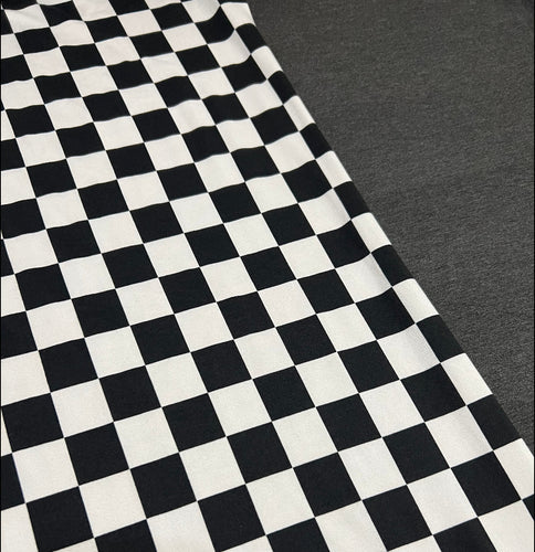 NEW XL Black/White checker & Black