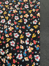 XL Colorful Floral & Charcoal Grey