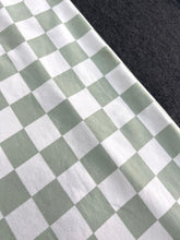 Sage/White Checkered & Charcoal Grey