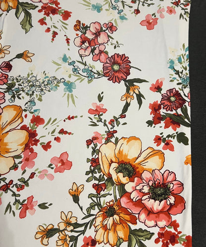 Fun Floral & Charcoal Grey