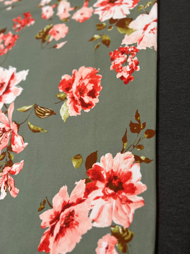 XL Sage Floral & Grey