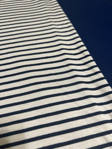 Oatmeal/Navy Stripe & Navy