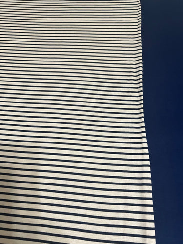 Oatmeal/Navy Stripe & Navy