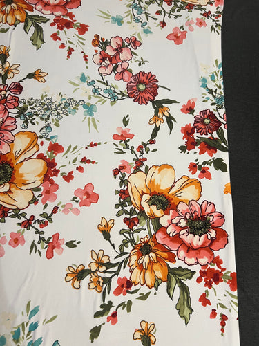 XL Fun Floral with Charcoal Grey