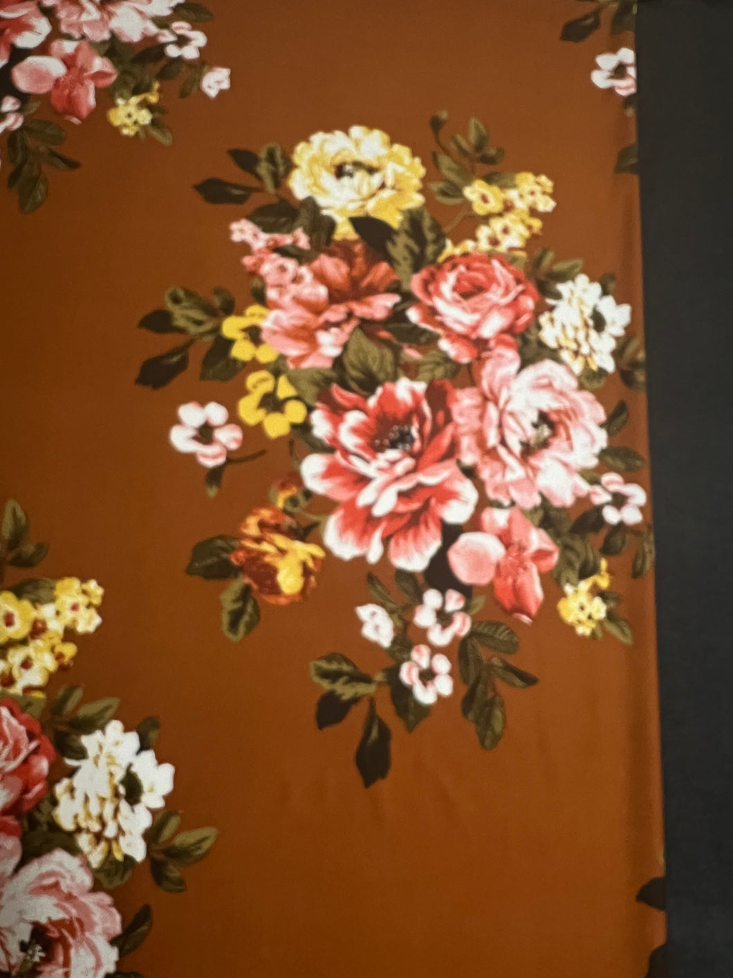 XL Copper Floral & Charcoal