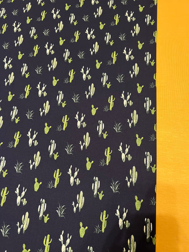 Navy Cactus & Mustard