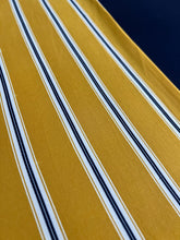 NEW XL Yellow Stripe & Navy