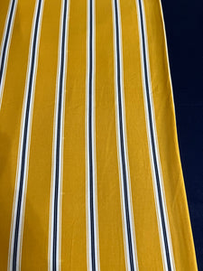 NEW XL Yellow Stripe & Navy