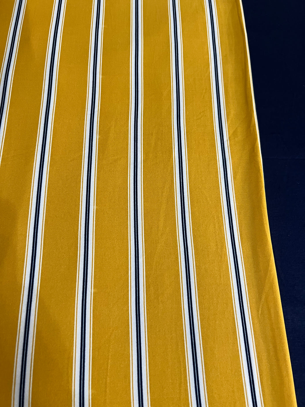 NEW XL Yellow Stripe & Navy