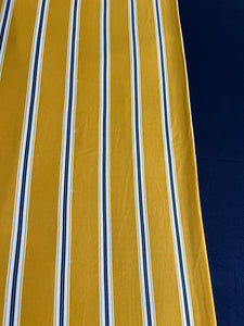 NEW XL Yellow Stripe & Navy