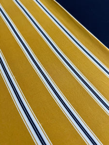 NEW XL Yellow Stripe & Navy