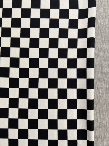 XL Black & White Checkered & Heather Grey