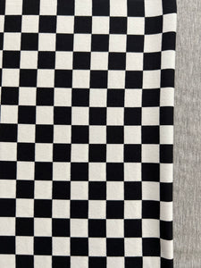 NEW Black/White Checkered & Heather Grey