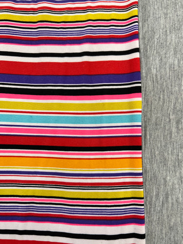 New XL Multi Bright Stripe & Heather Grey