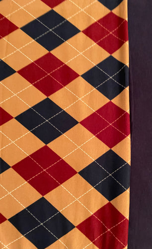 Brown Argyle & Navy Blue