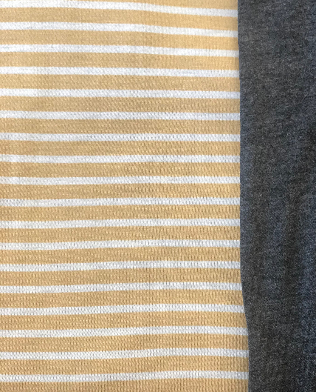 XL Yellow Stripe & Charcoal Grey