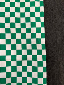 New XL Green/White Checkered & Charcoal Grey