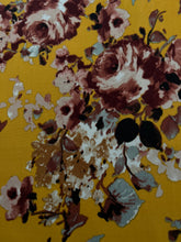 Mustard Yellow Floral & Charcoal Grey