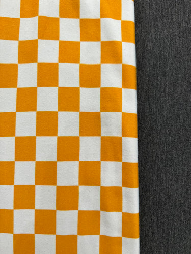 New Yellow/White Checkered & Charcoal Grey
