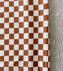 Cocoa Checkered & Heather Grey