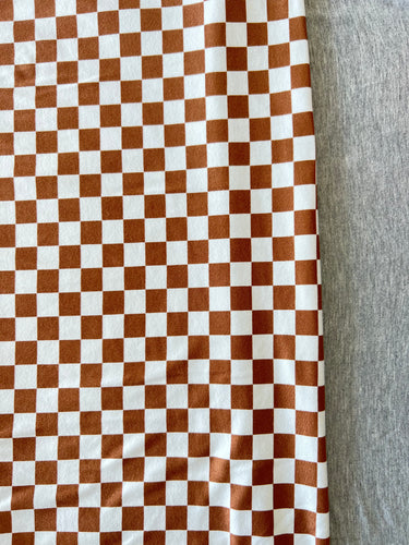 Cocoa Checkered & Heather Grey
