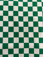 New XL Green/White Checkered & Charcoal Grey