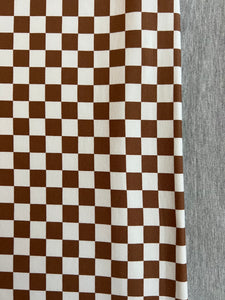XL Brown Checkered & Heather Grey
