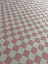 NEW XL Pink/White Checkered & Heather Grey