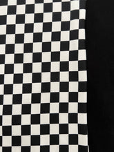 XL Black & White Checkered & Black