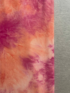 Pink Coral Tie Dye & Heather Grey