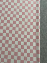 NEW XL Pink/White Checkered & Heather Grey